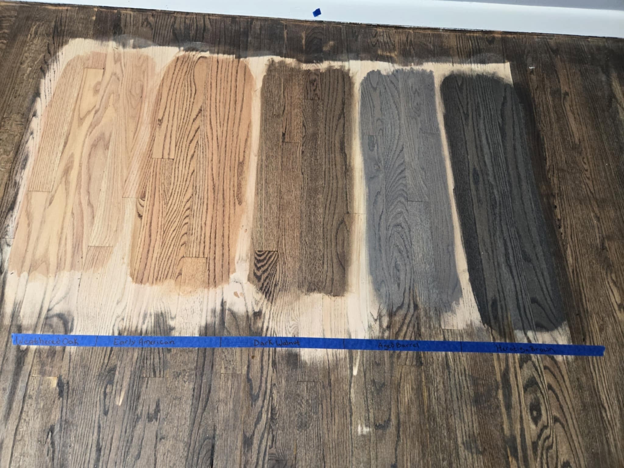 Stain Color Comparison